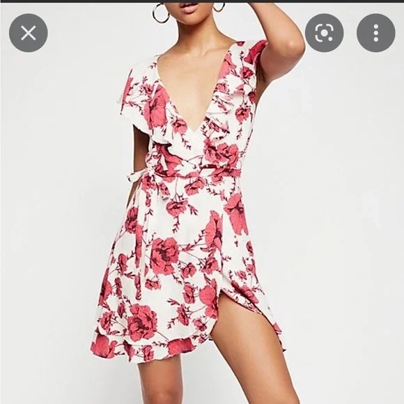 Free People Dresses & Skirts - Free people French quarter ivory floral wrap dress